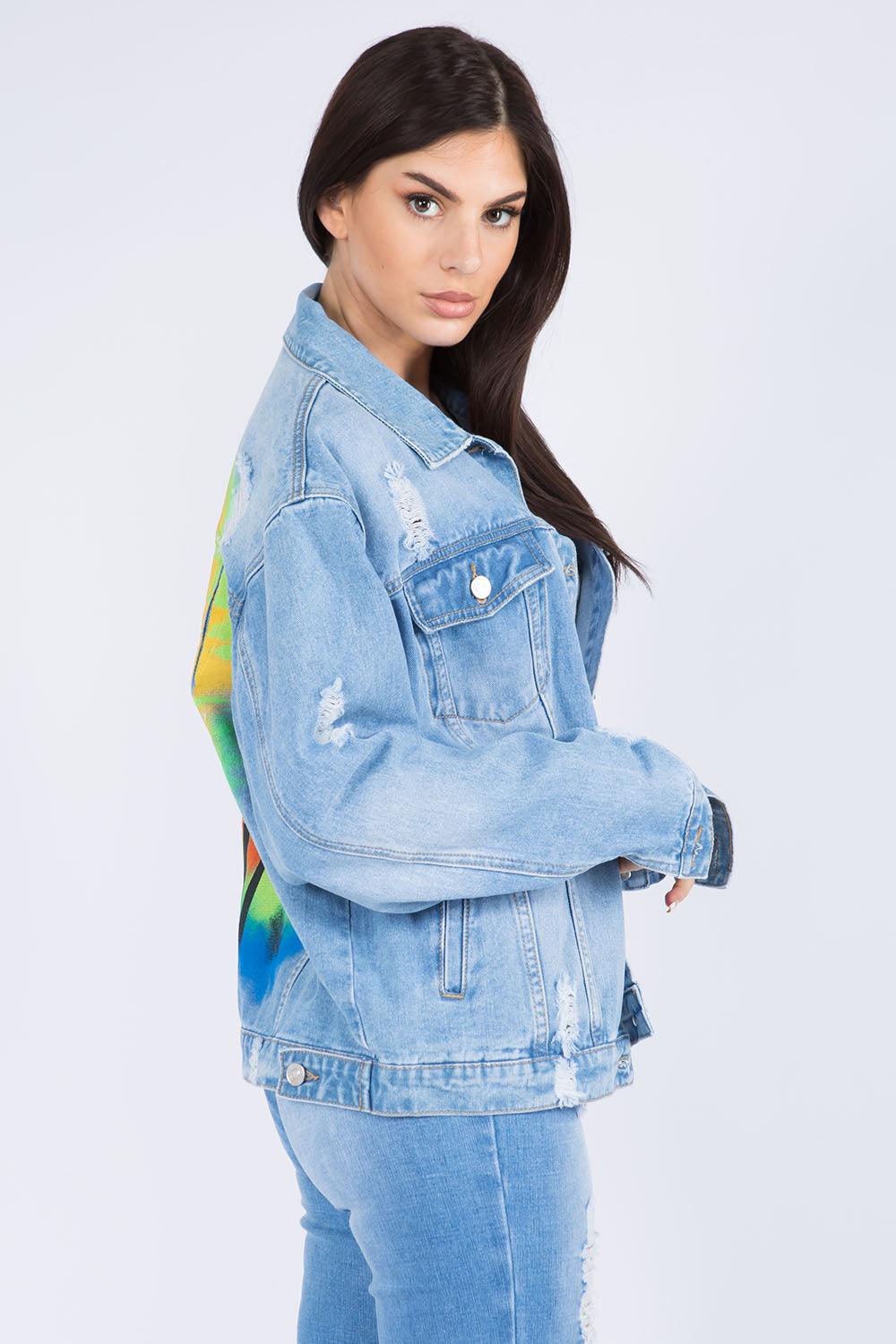 California Distressed Denim Jacket - Dapper Deluxe Fashion