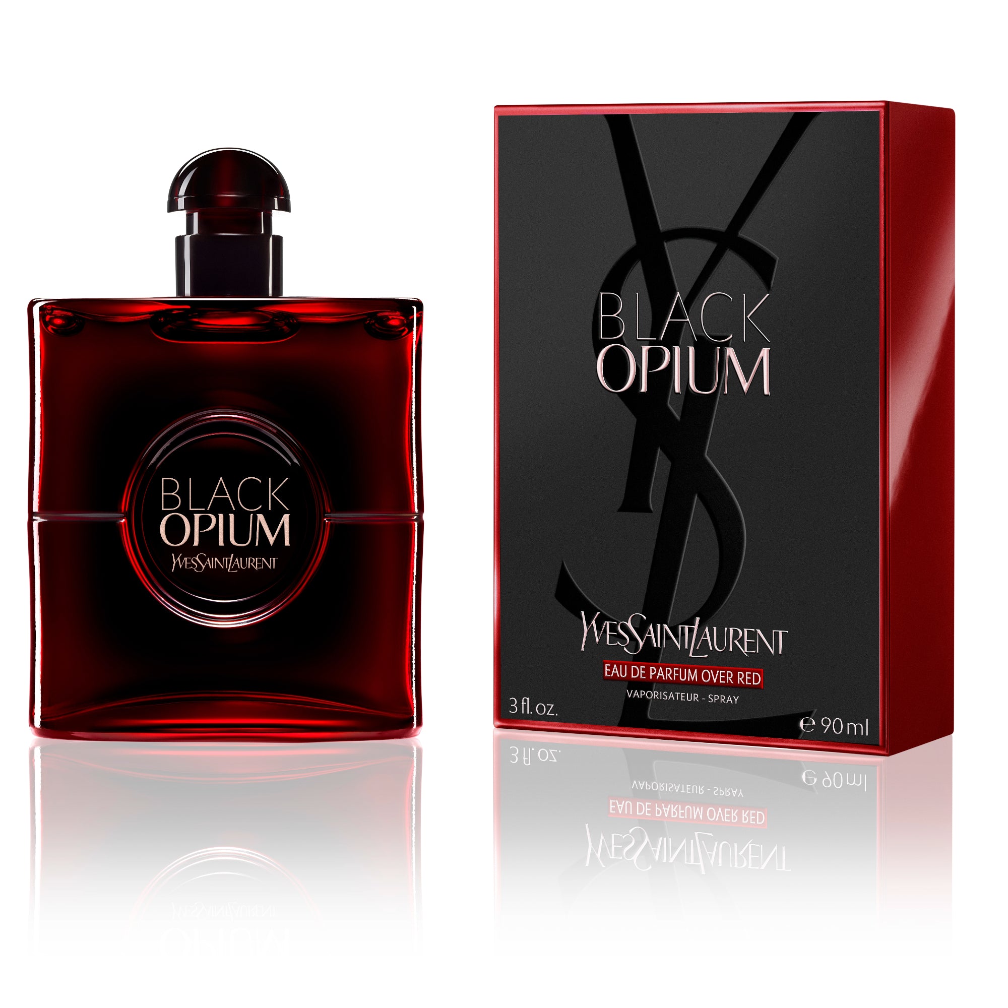 BLACK OPIUM EAU DE PARFUM OVER RED