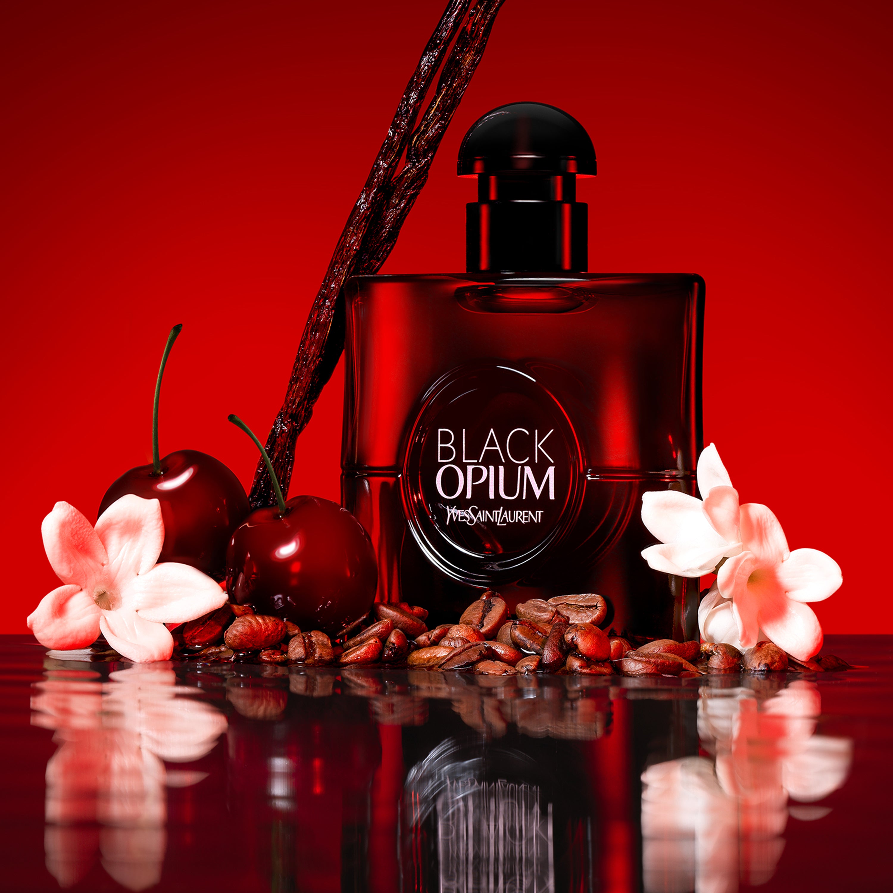 BLACK OPIUM EAU DE PARFUM OVER RED