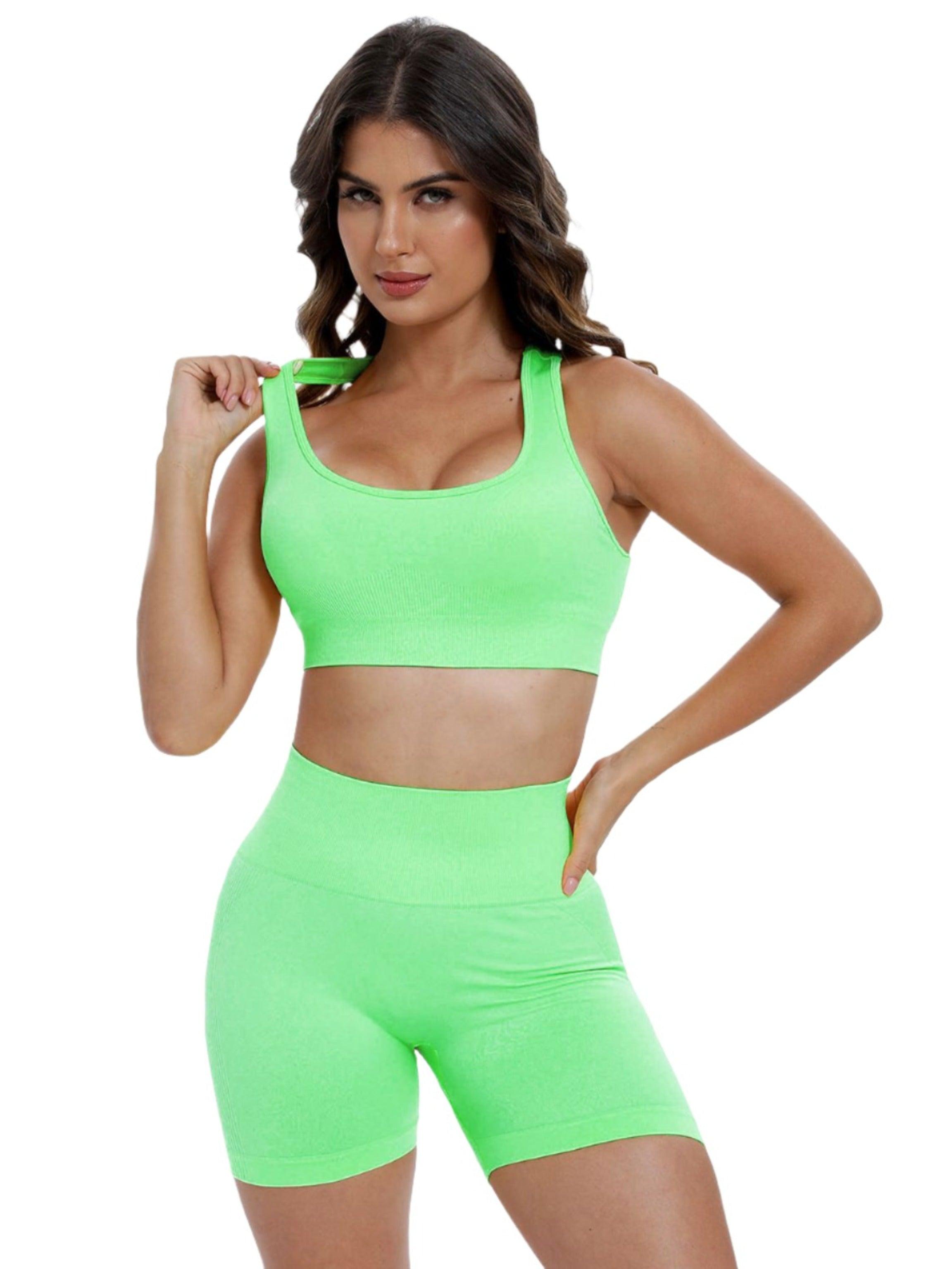 Vanessa Butt-Lift Shorts & Sports Bra Activewear - Dapper Deluxe Fashion