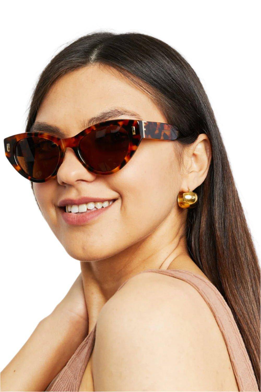 Tortoiseshell Cat-Eye Sunglasses - Dapper Deluxe Fashion