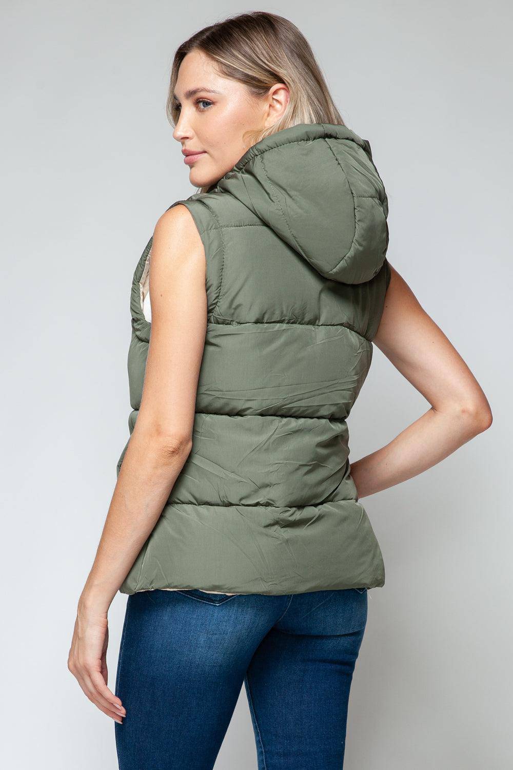 Sade Hooded Puffer Vest - Dapper Deluxe Fashion