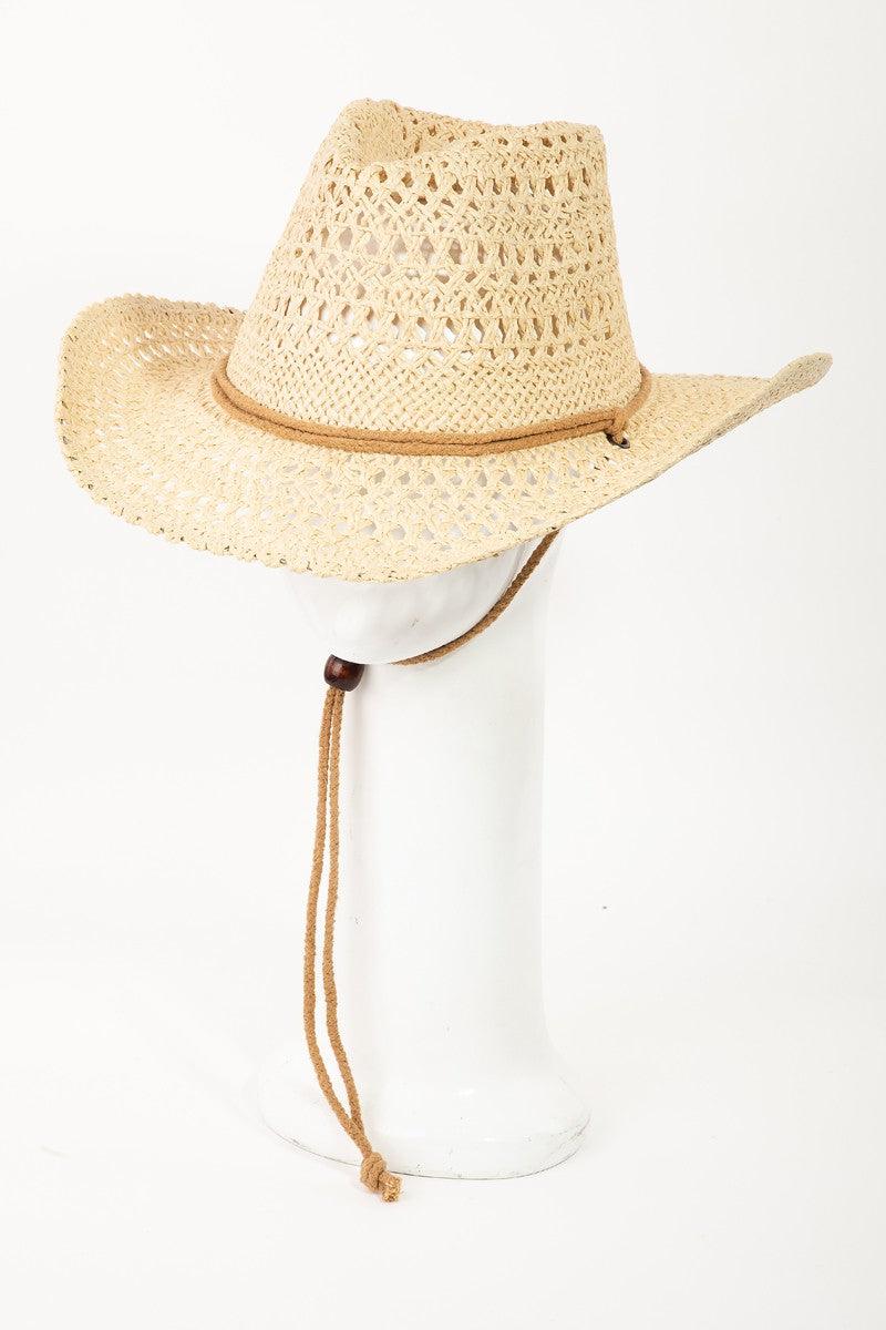 Rope Strap Straw Braided Hat - Dapper Deluxe Fashion