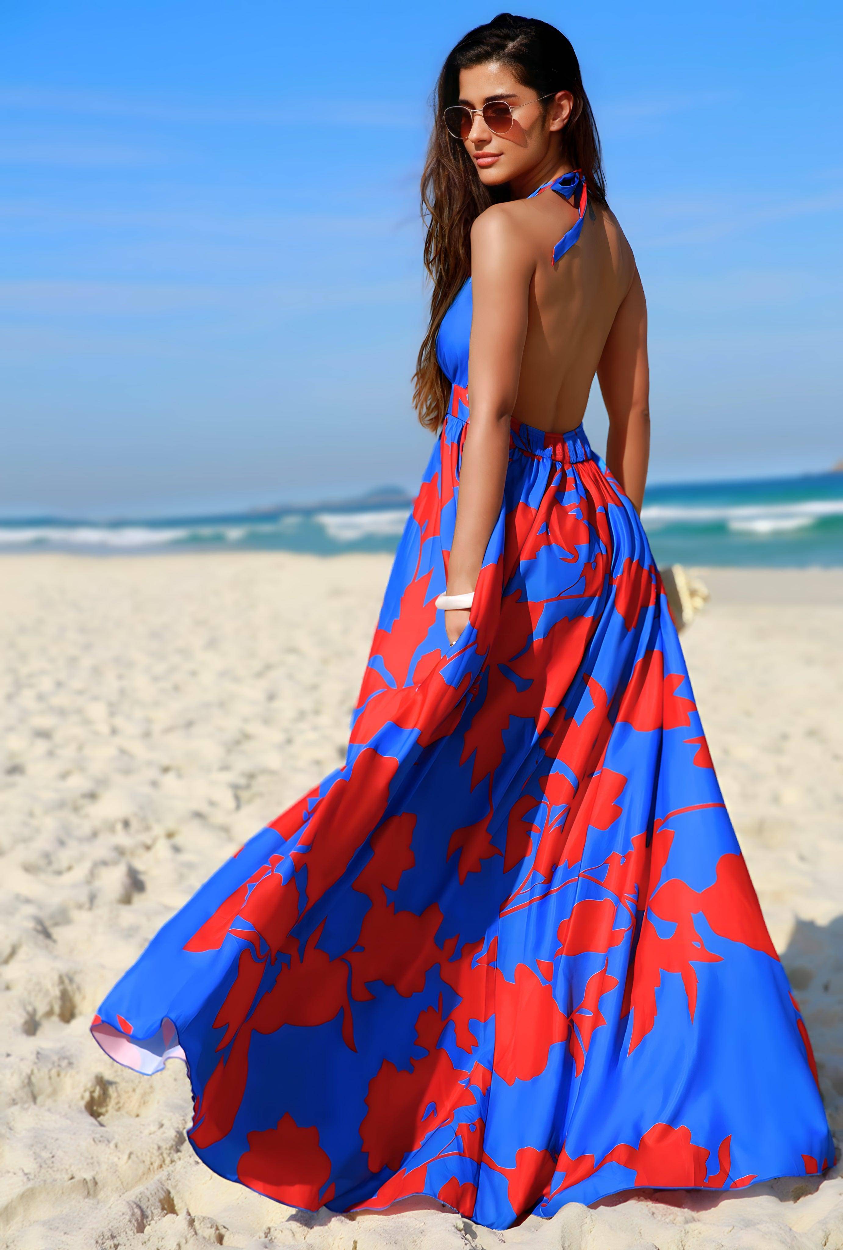 Margaritaville Halter Maxi Dress - Dapper Deluxe Fashion