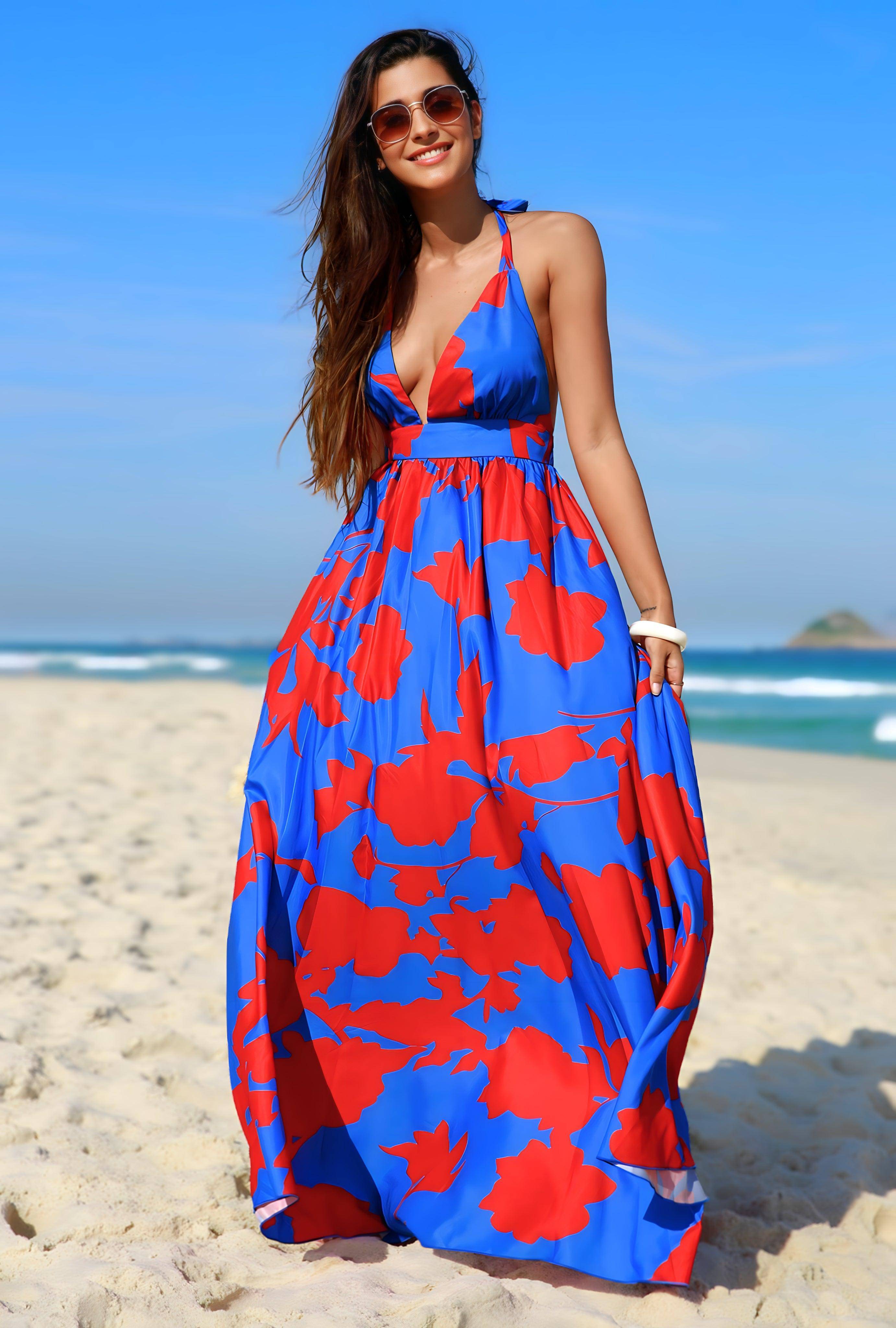 Margaritaville Halter Maxi Dress - Dapper Deluxe Fashion