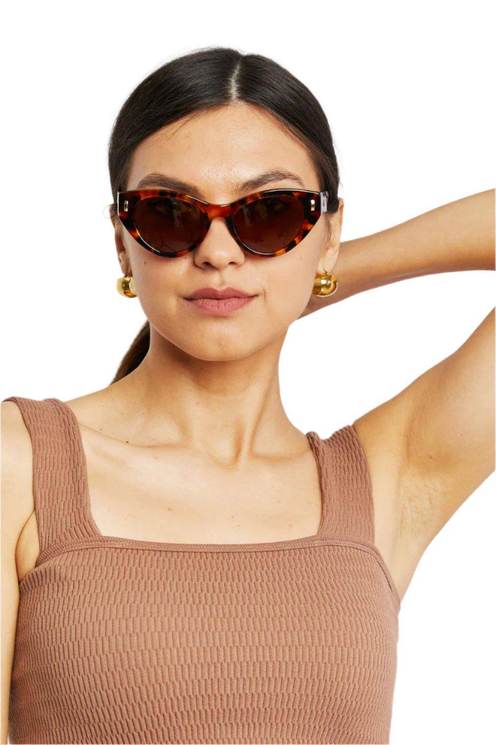 Tortoiseshell Cat-Eye Sunglasses - Dapper Deluxe Fashion