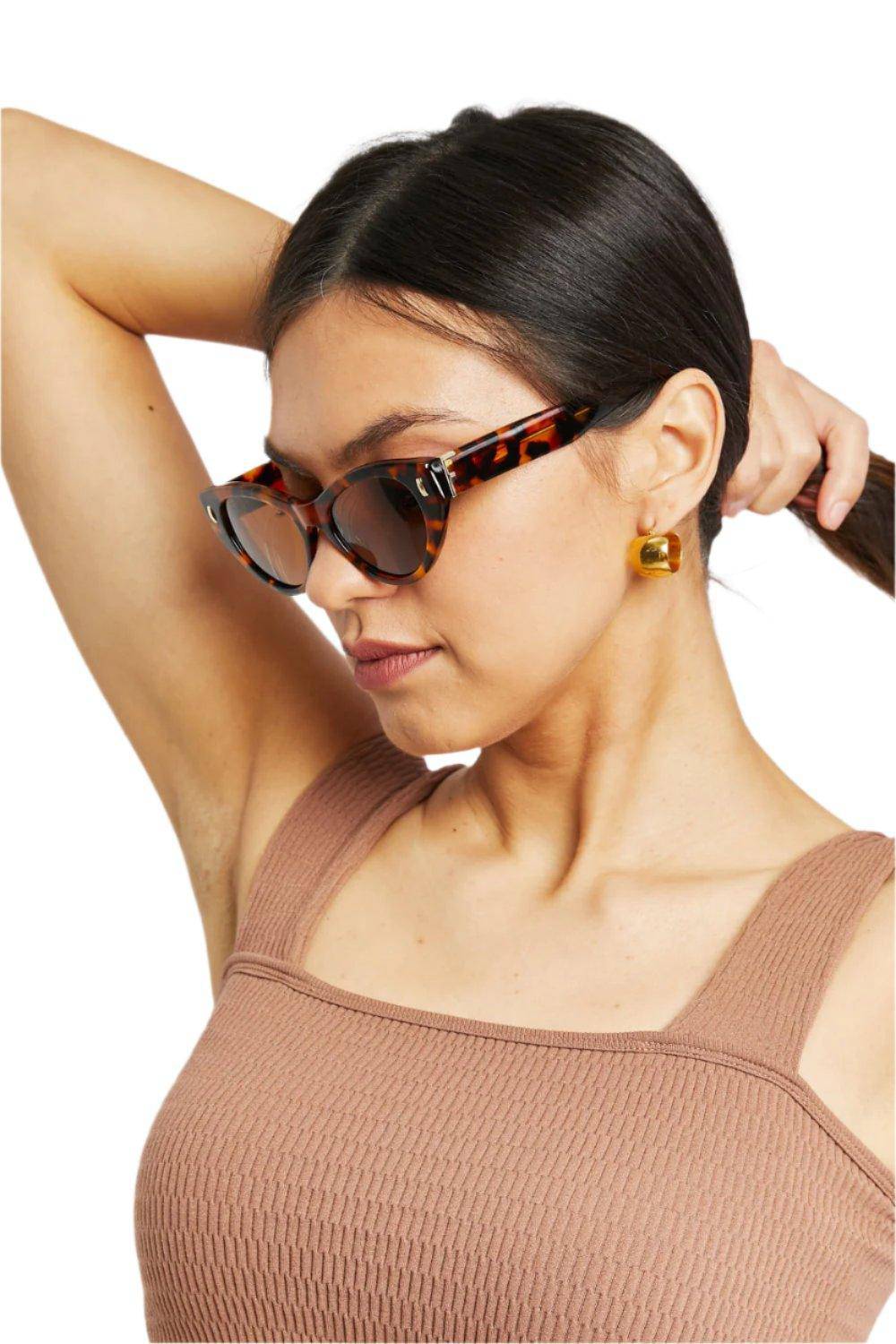 Tortoiseshell Cat-Eye Sunglasses - Dapper Deluxe Fashion