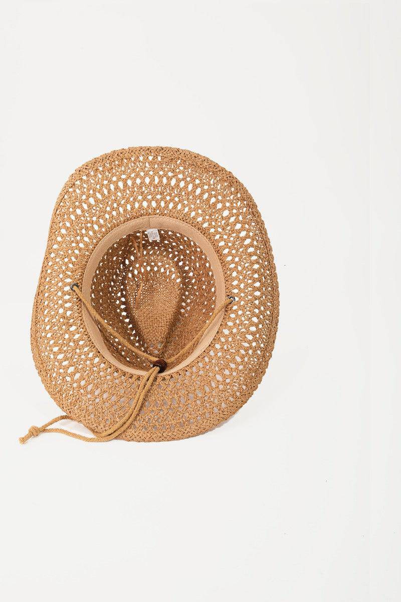 Rope Strap Straw Braided Hat - Dapper Deluxe Fashion