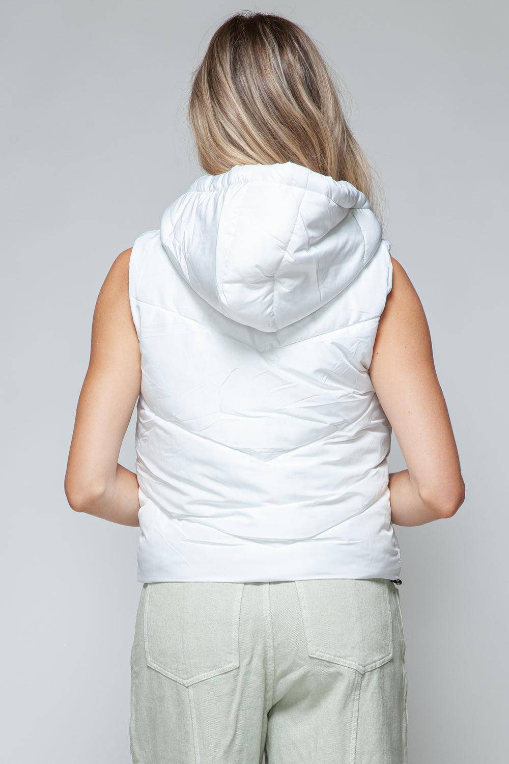 Snow Hooded Puffer Vest - Dapper Deluxe Fashion