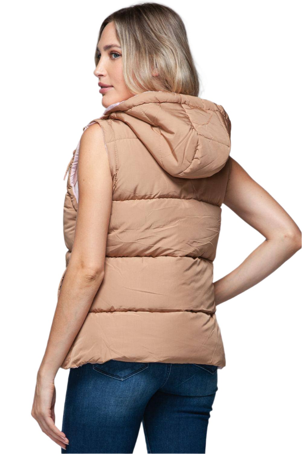 Alyssa Hooded Puffer Vest - Dapper Deluxe Fashion