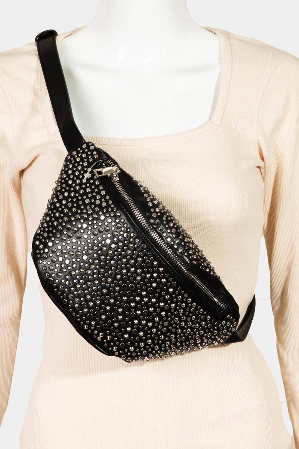 Studded Crossbody Bag - Dapper Deluxe Fashion