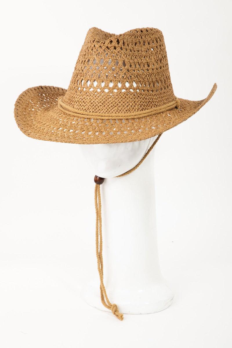 Rope Strap Straw Braided Hat - Dapper Deluxe Fashion