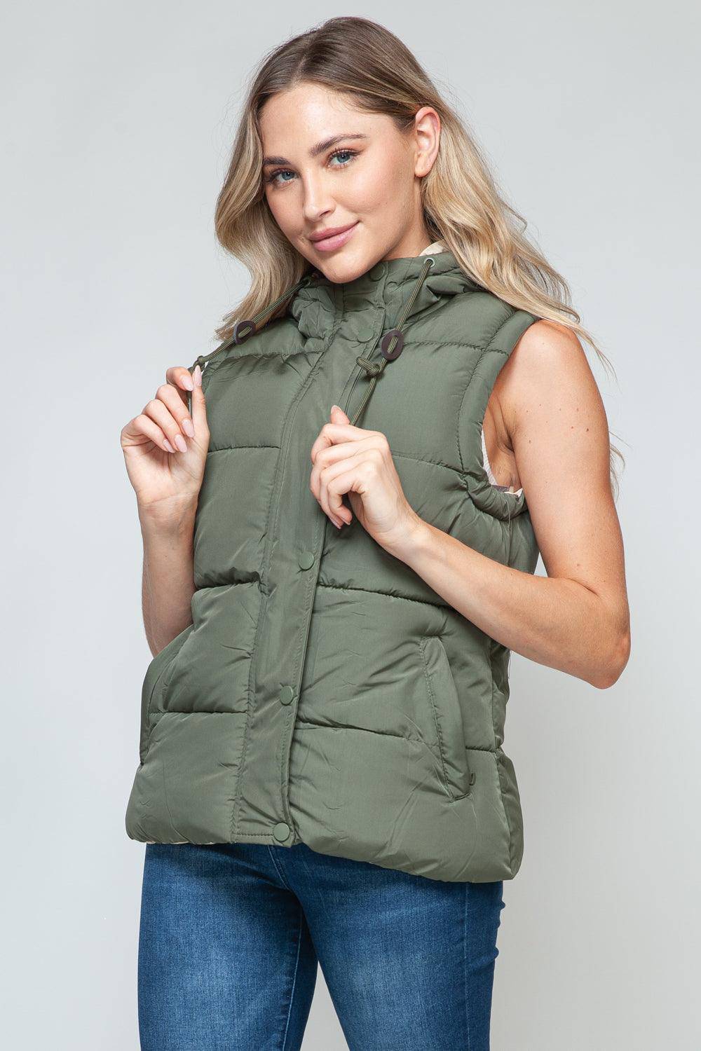 Sade Hooded Puffer Vest - Dapper Deluxe Fashion