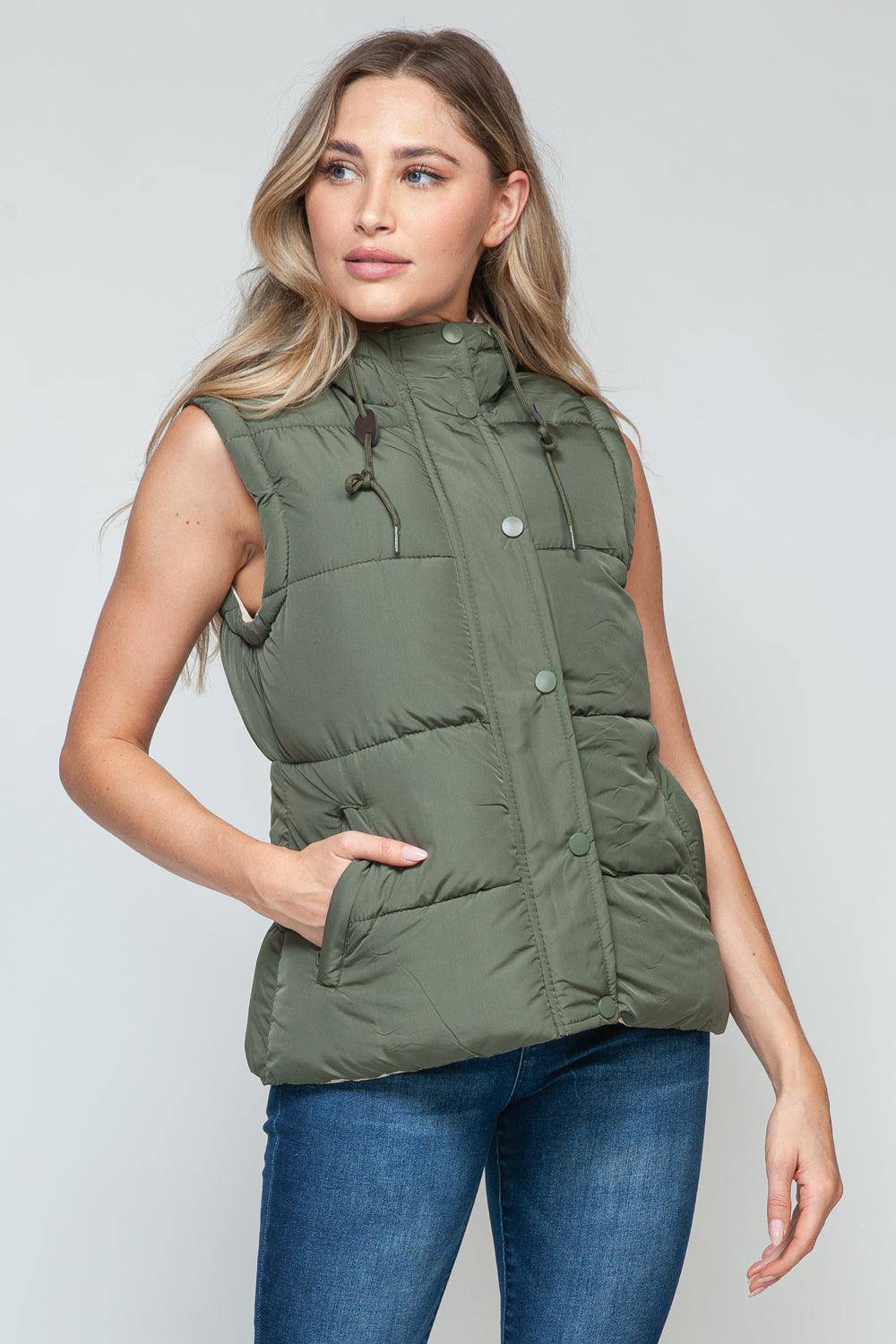 Sade Hooded Puffer Vest - Dapper Deluxe Fashion