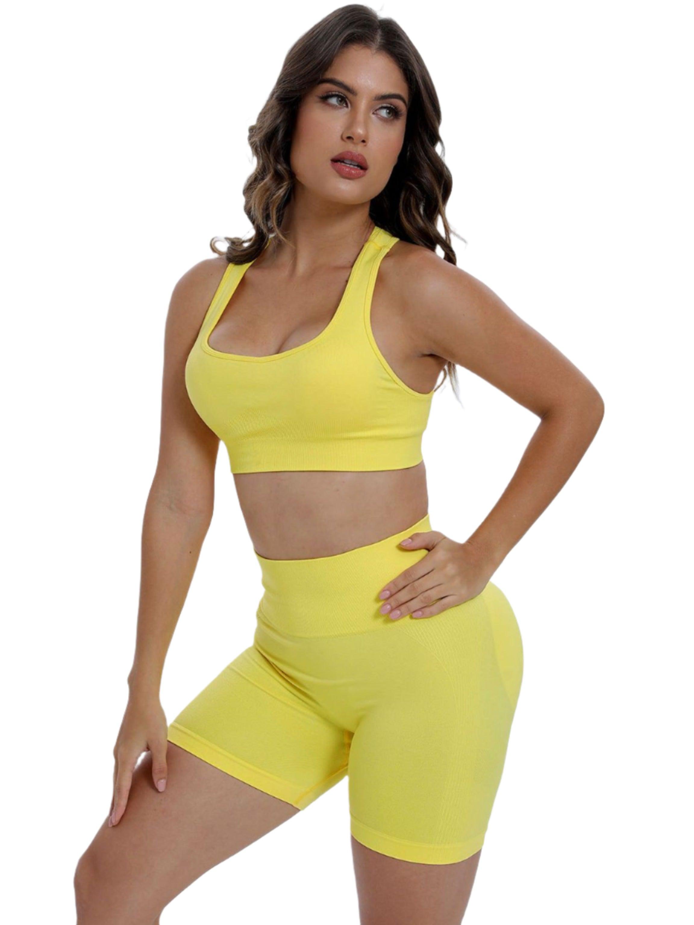 Vanessa Butt-Lift Shorts & Sports Bra Activewear - Dapper Deluxe Fashion