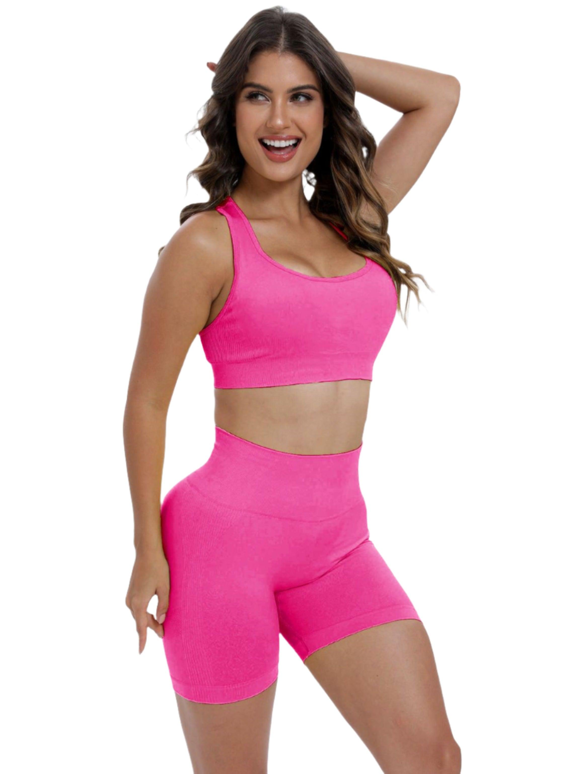 Vanessa Butt-Lift Shorts & Sports Bra Activewear - Dapper Deluxe Fashion