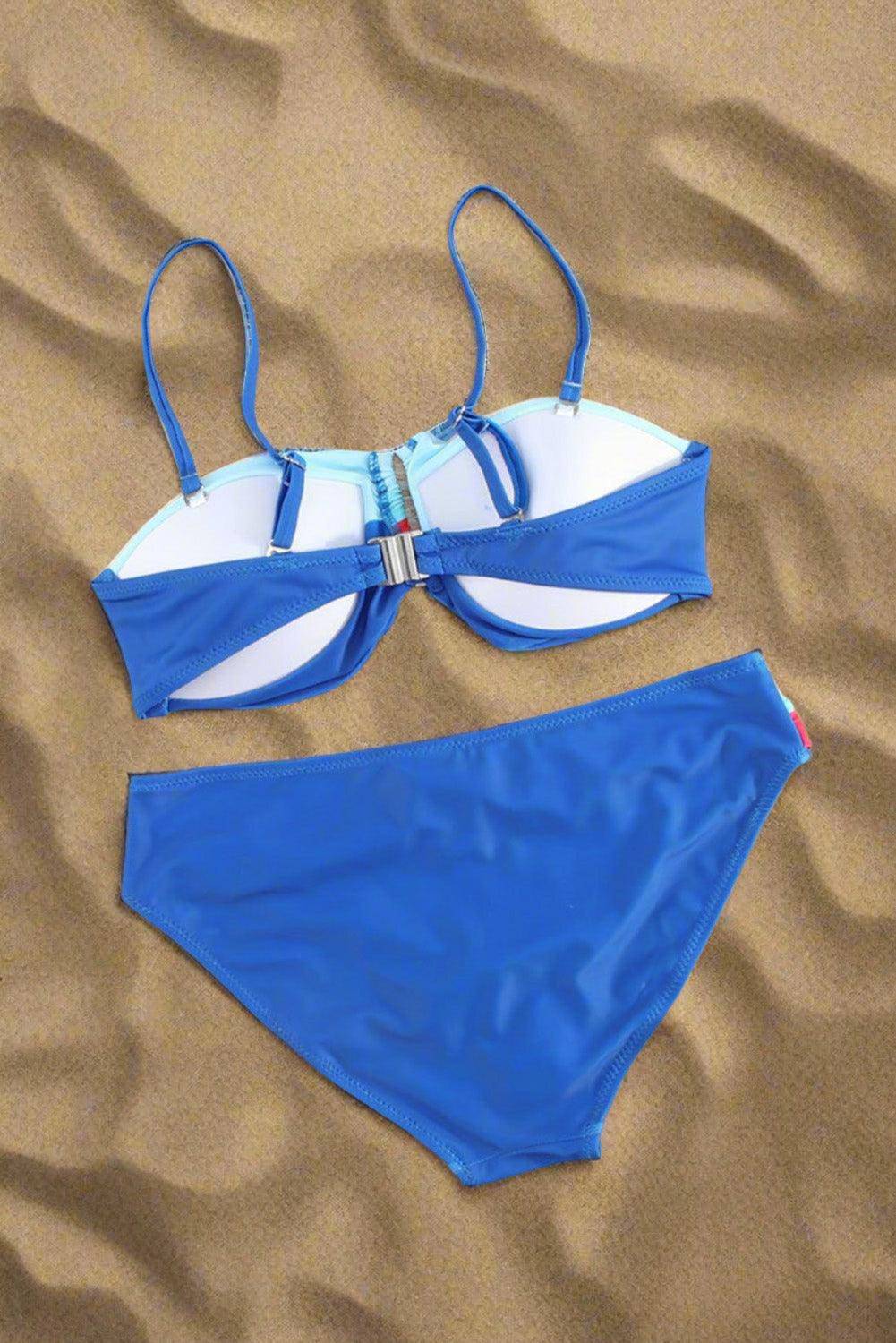 Santorini Seascape Bikini - Dapper Deluxe Fashion