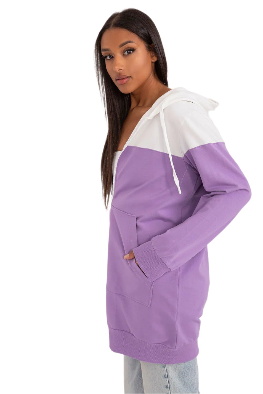 Color-Blocked Oversized-Purple