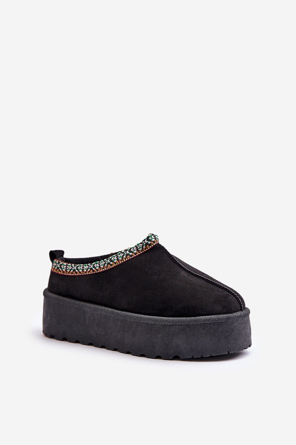 Platform Eco-Suede Slippers