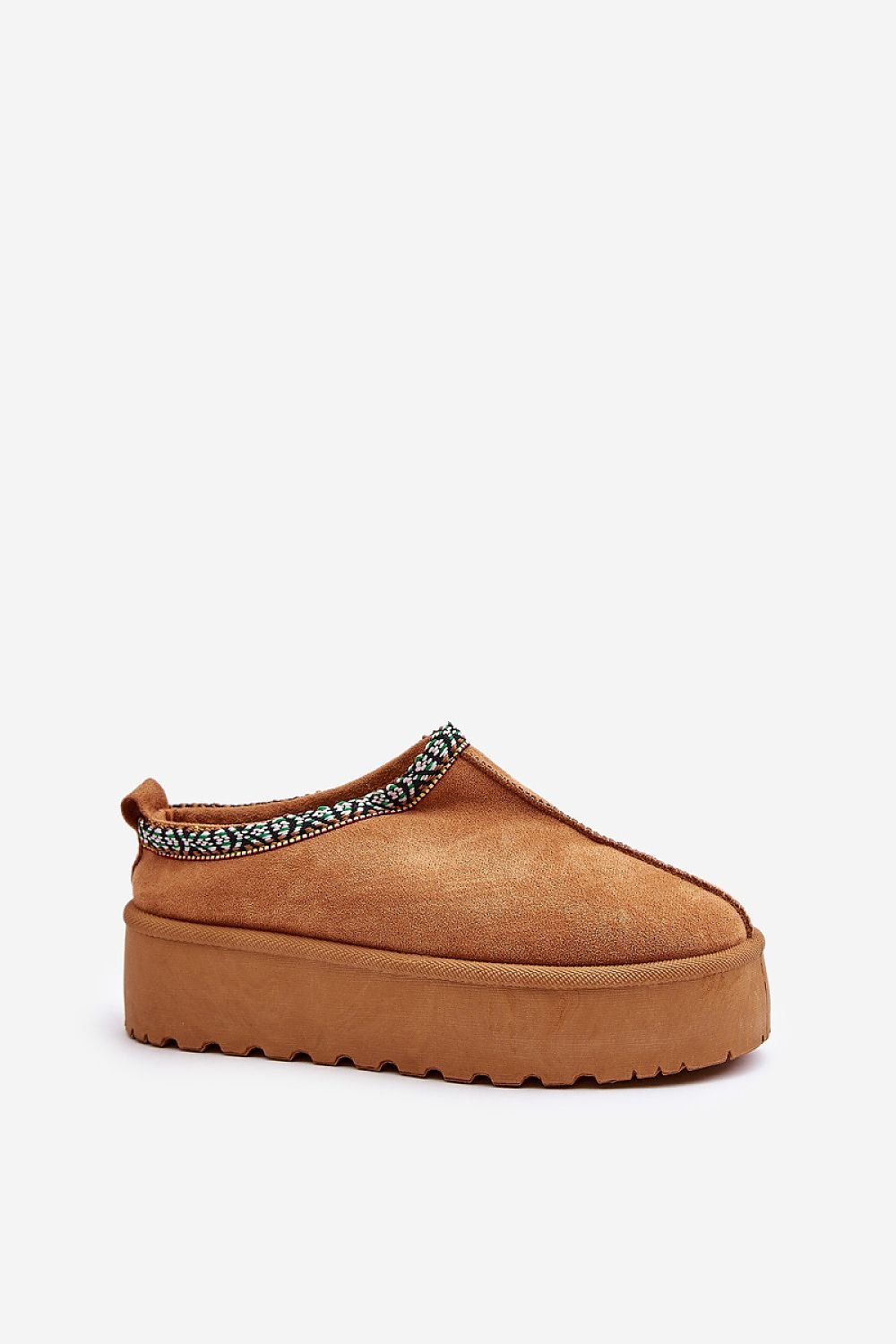 Platform Eco-Suede Slippers