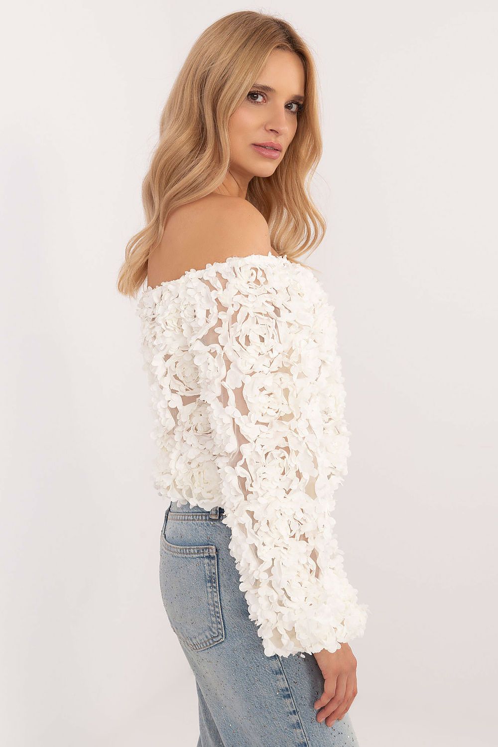 Eden Bloom Off-Shoulder Lace Blouse