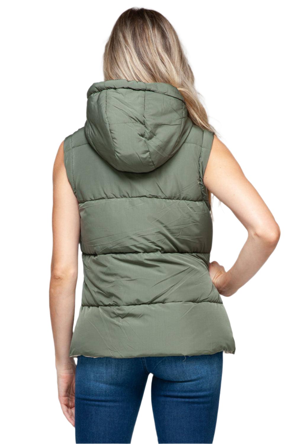 Sade Hooded Puffer Vest - Dapper Deluxe Fashion