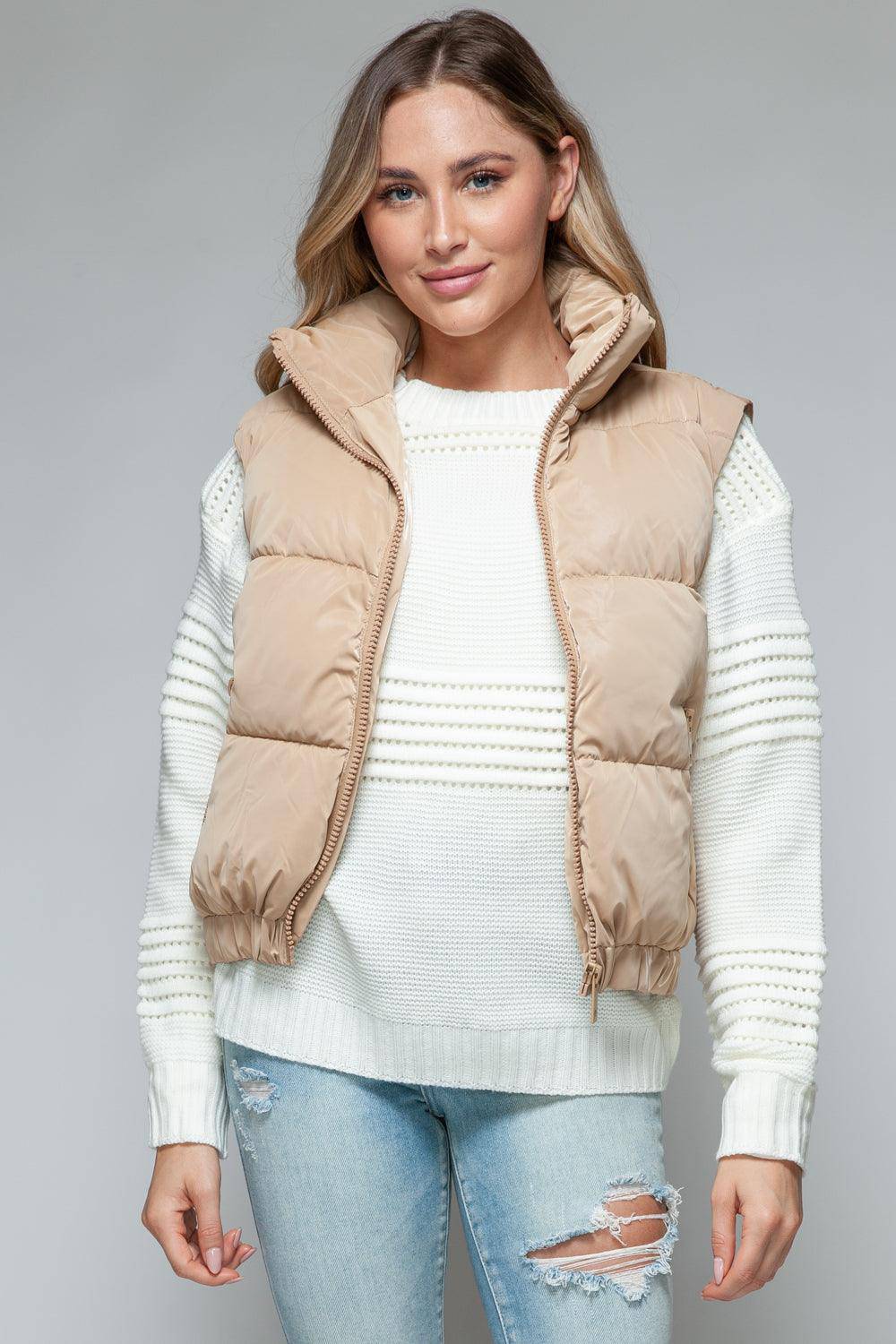 Koffee Fur Puffer Vest - Dapper Deluxe Fashion