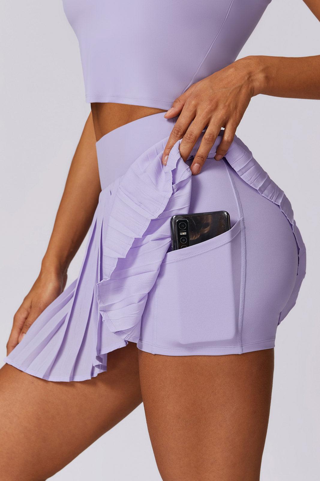 Serena Classic Tennis Skort Set-Purple