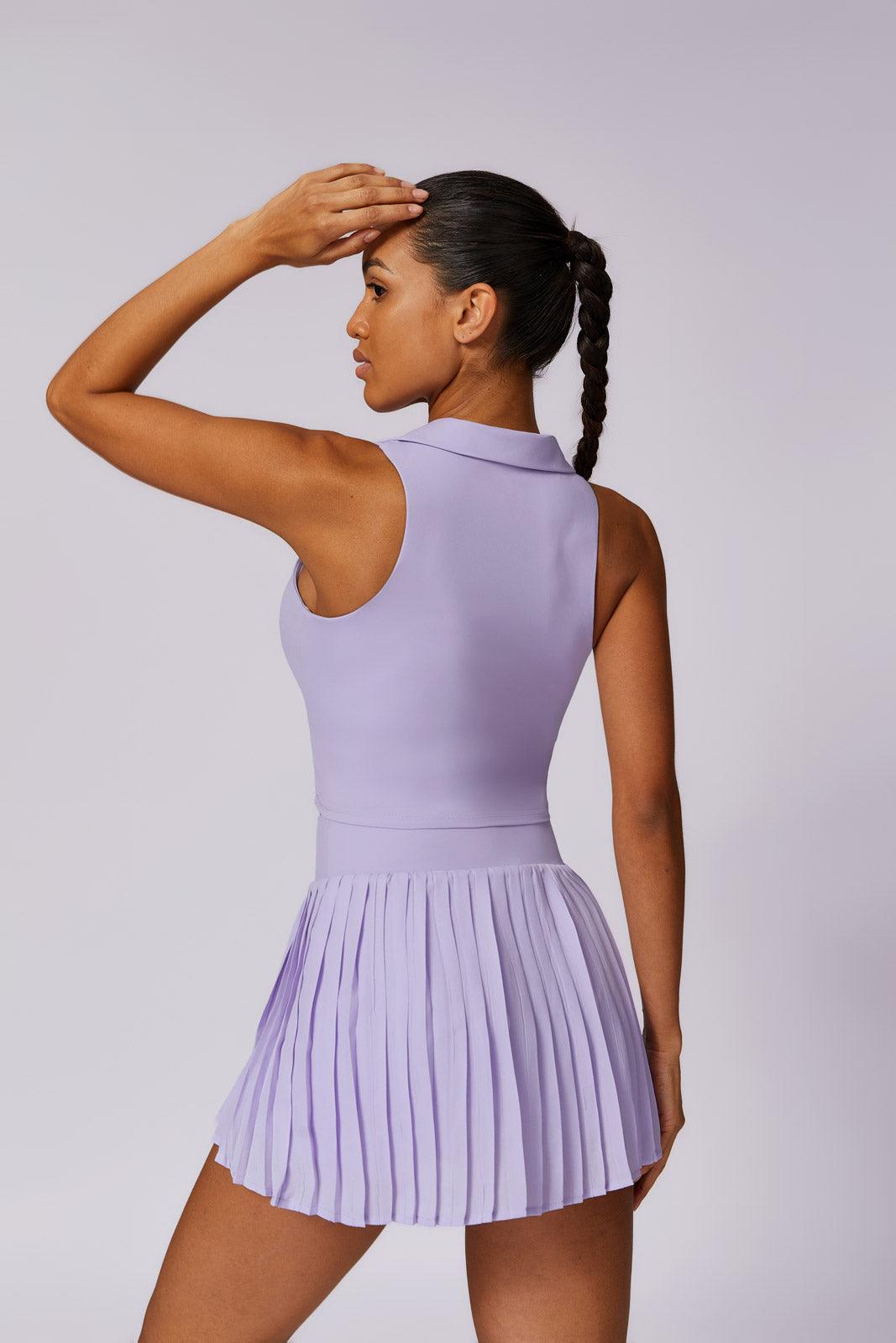 Serena Classic Tennis Skort Set-Purple