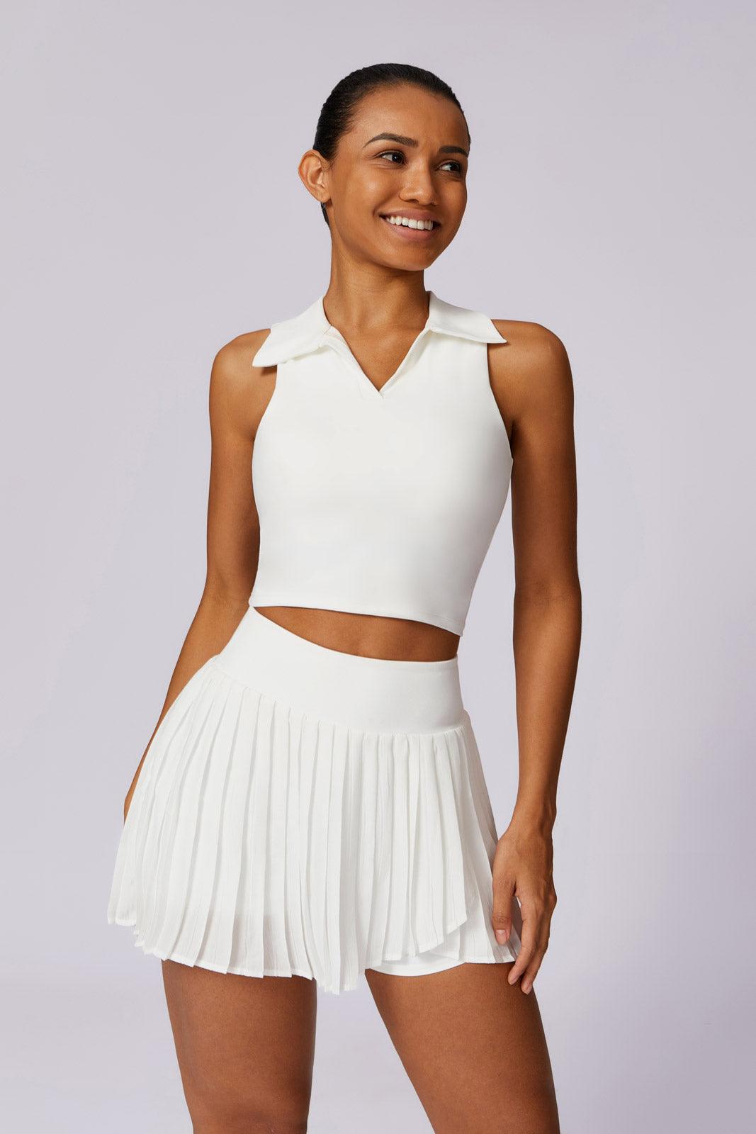 Serena Classic Tennis Skort Set-White