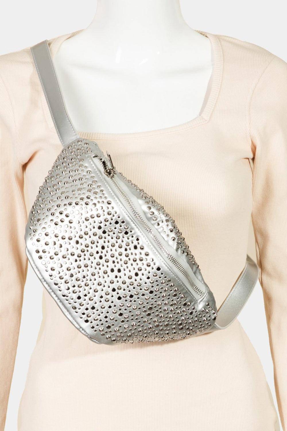 Studded Crossbody Bag - Dapper Deluxe Fashion