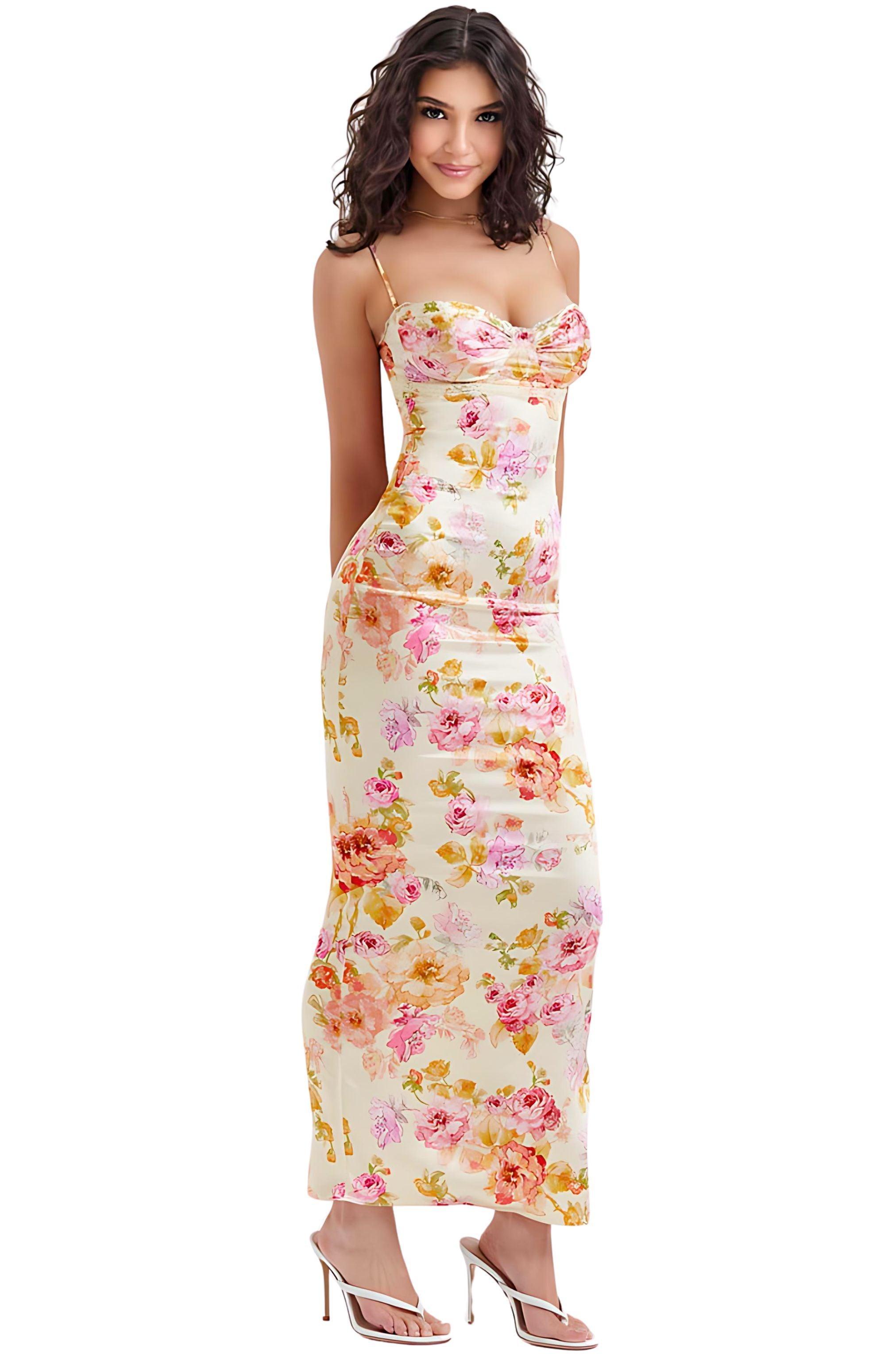 FIRA FLORAL MAXI DRESS - Dapper Deluxe Fashion