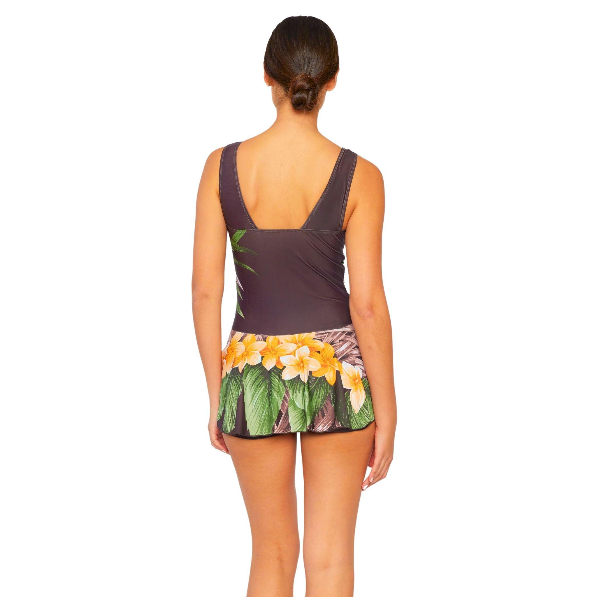 Hula Blossom Beach Swim Dress - Dapper Deluxe Fashion