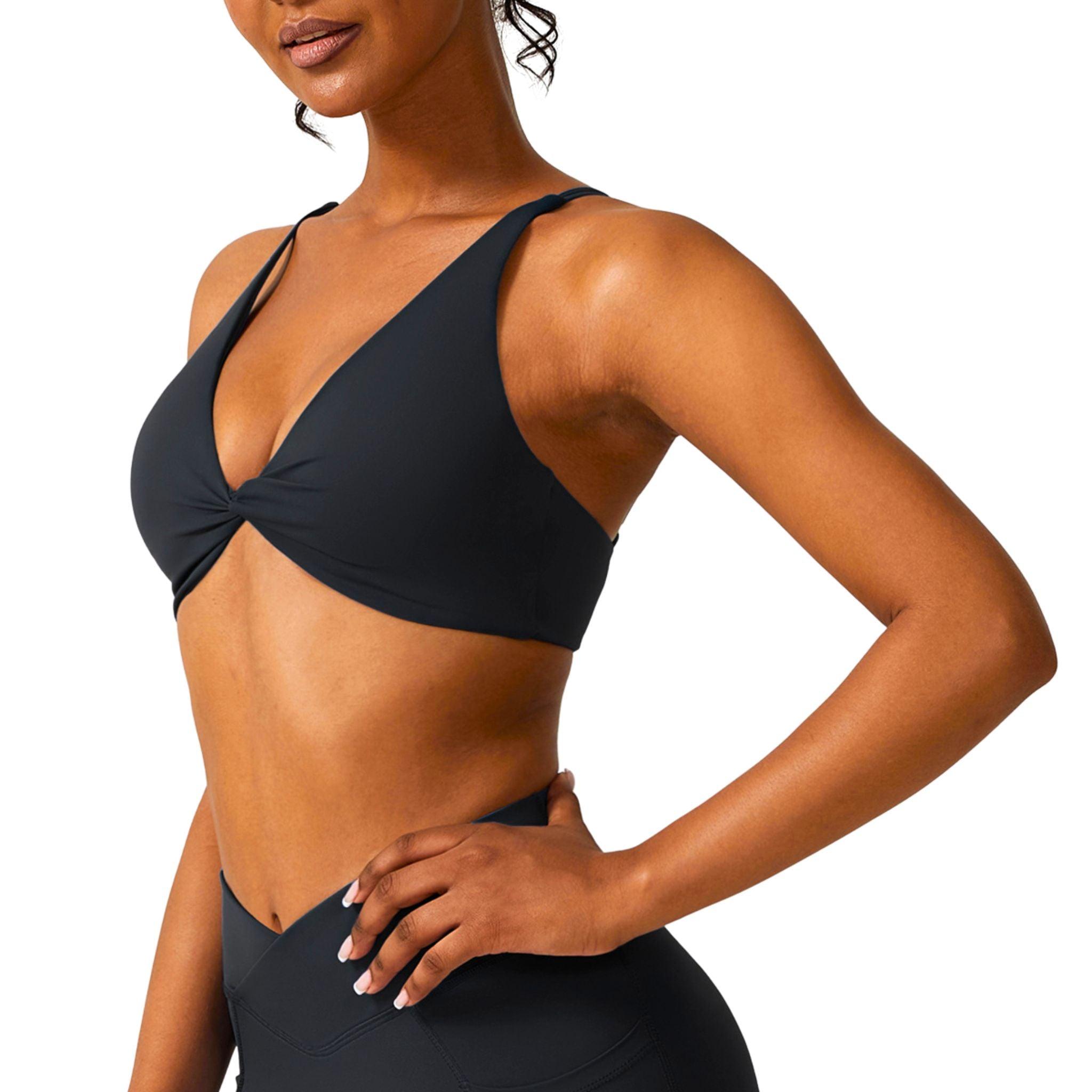 LuxeTwist Sports Bra - Dapper Deluxe Fashion