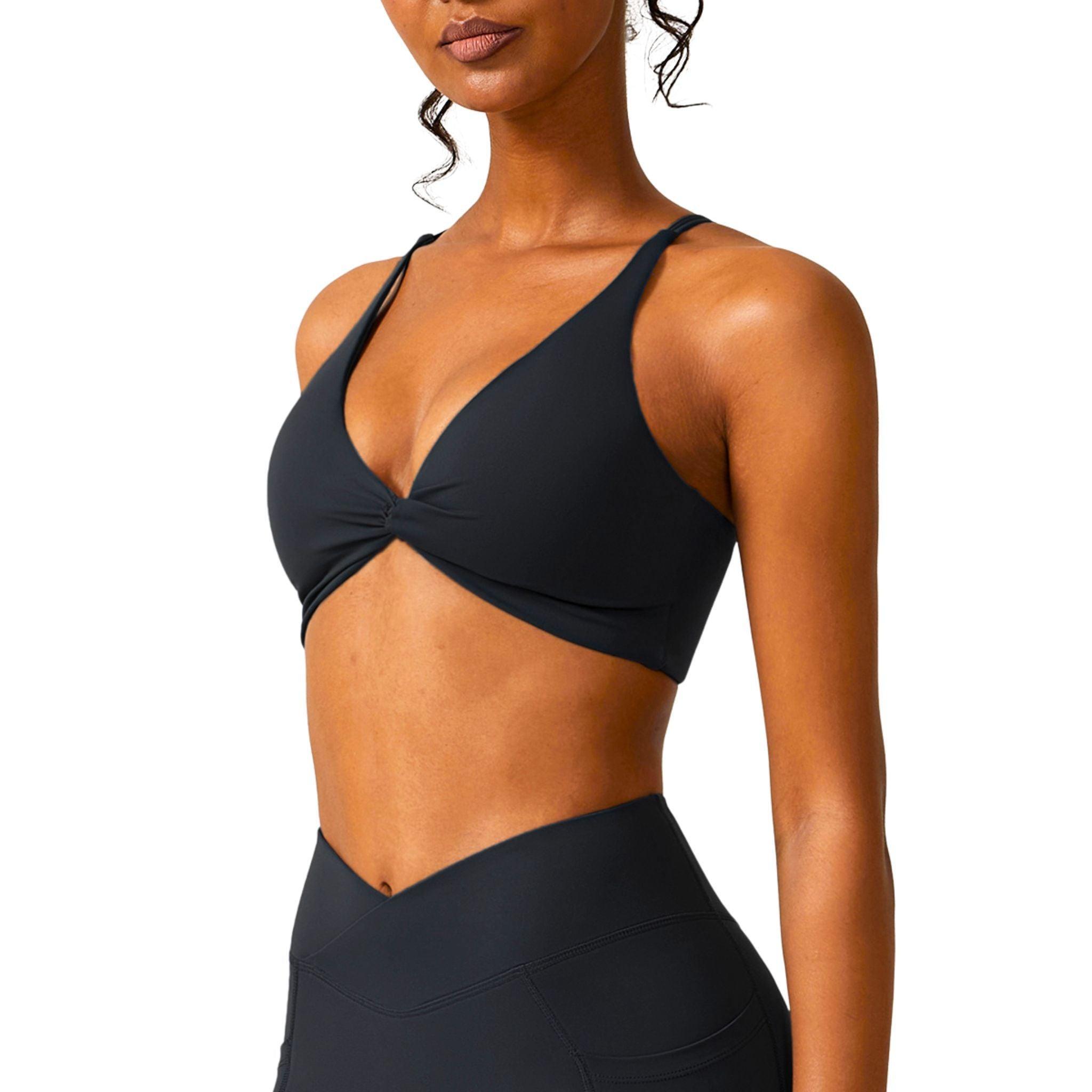 LuxeTwist Sports Bra - Dapper Deluxe Fashion