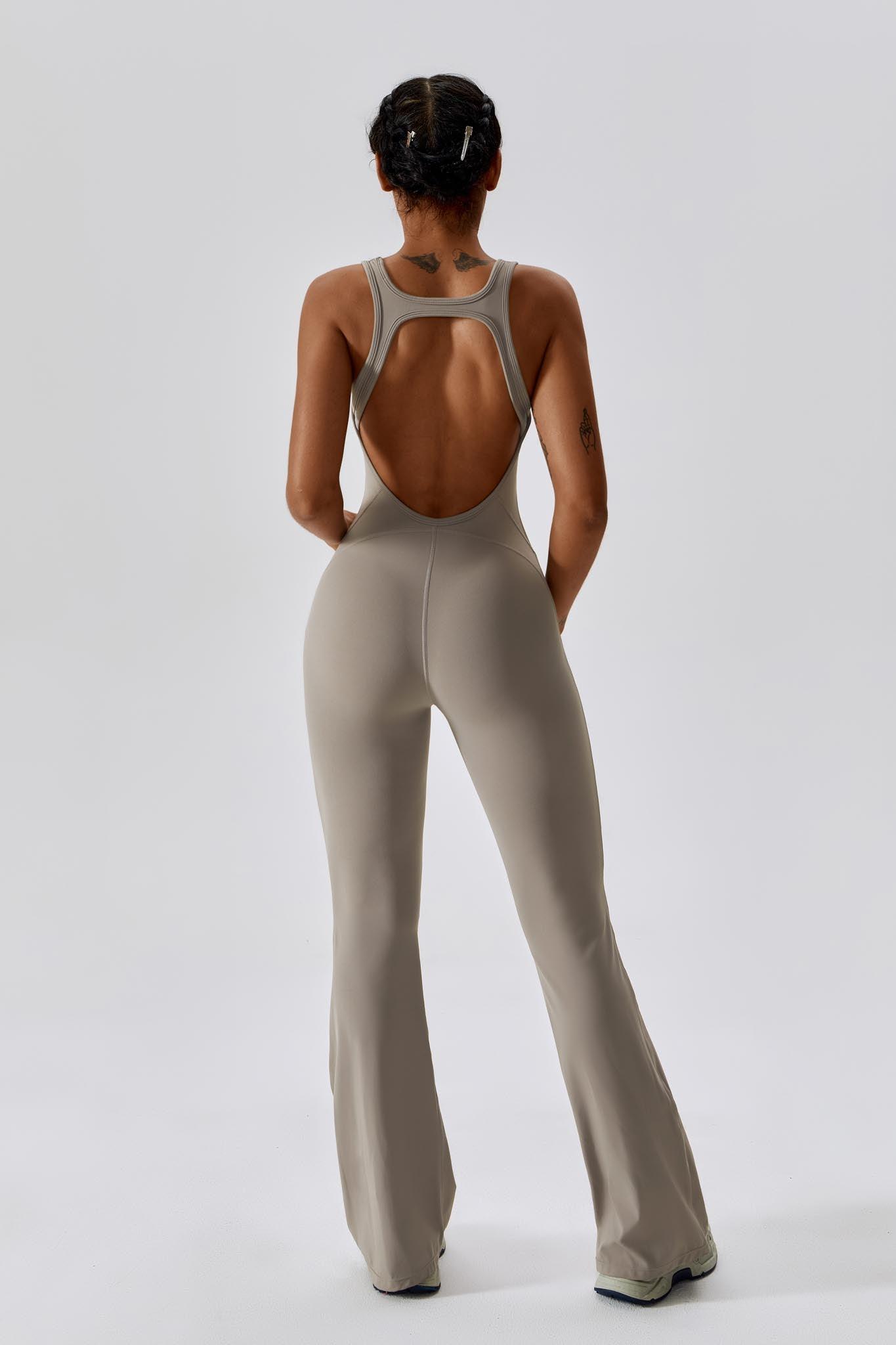 Brooke Booty Lift Active Jumpsuit-Nude