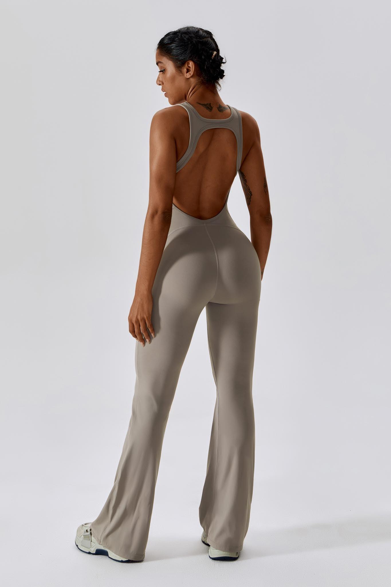 Brooke Booty Lift Active Jumpsuit-Nude