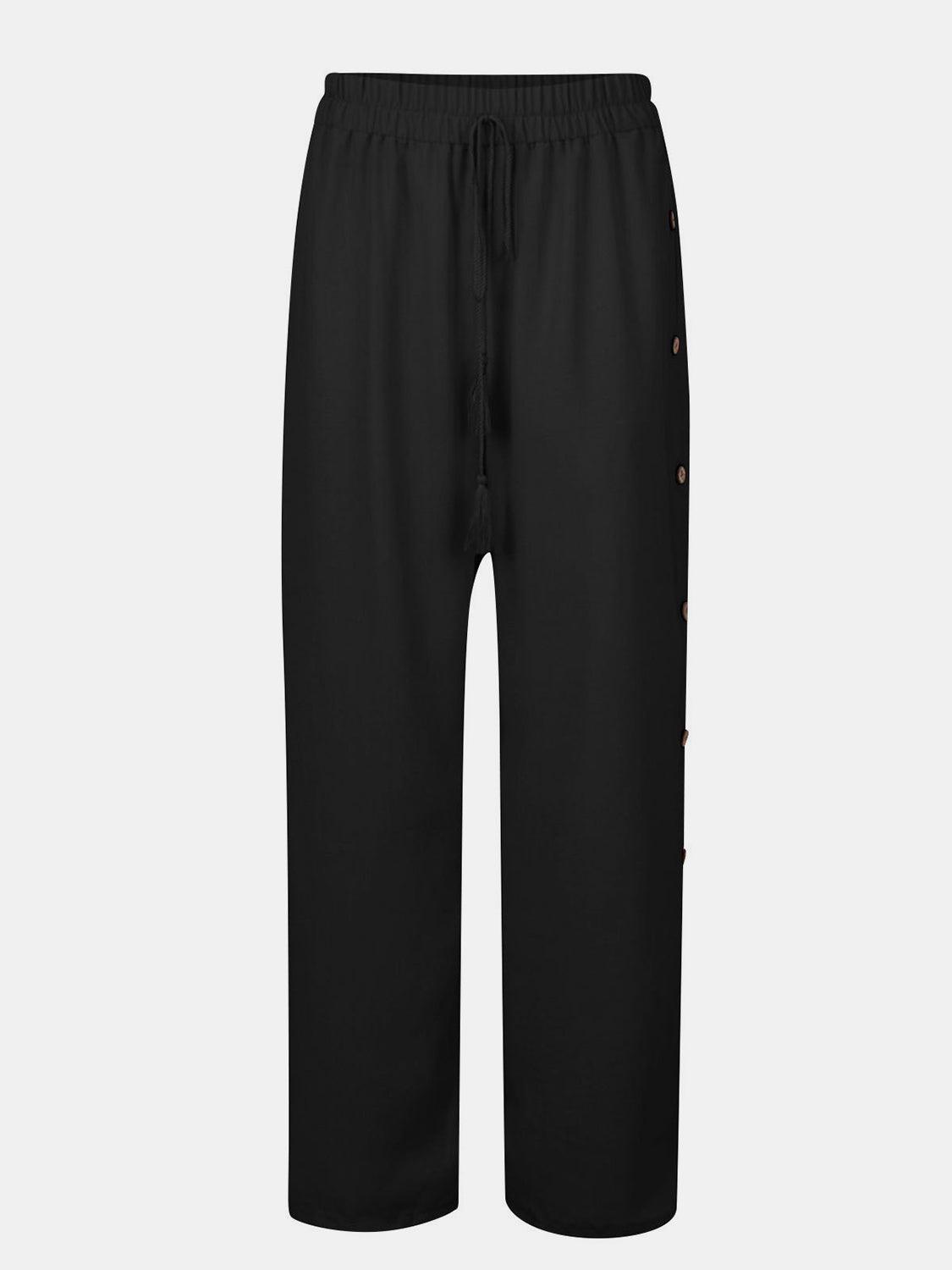 Breezy Tassel Wide Leg Pants - Dapper Deluxe Fashion