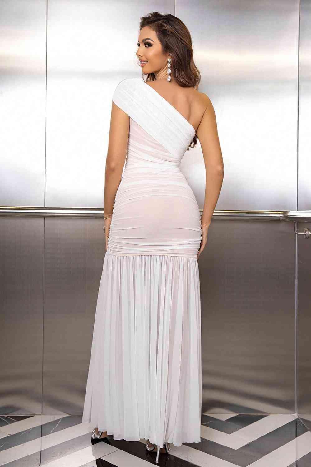 Serena One-Shoulder Maxi Dress - Dapper Deluxe Fashion